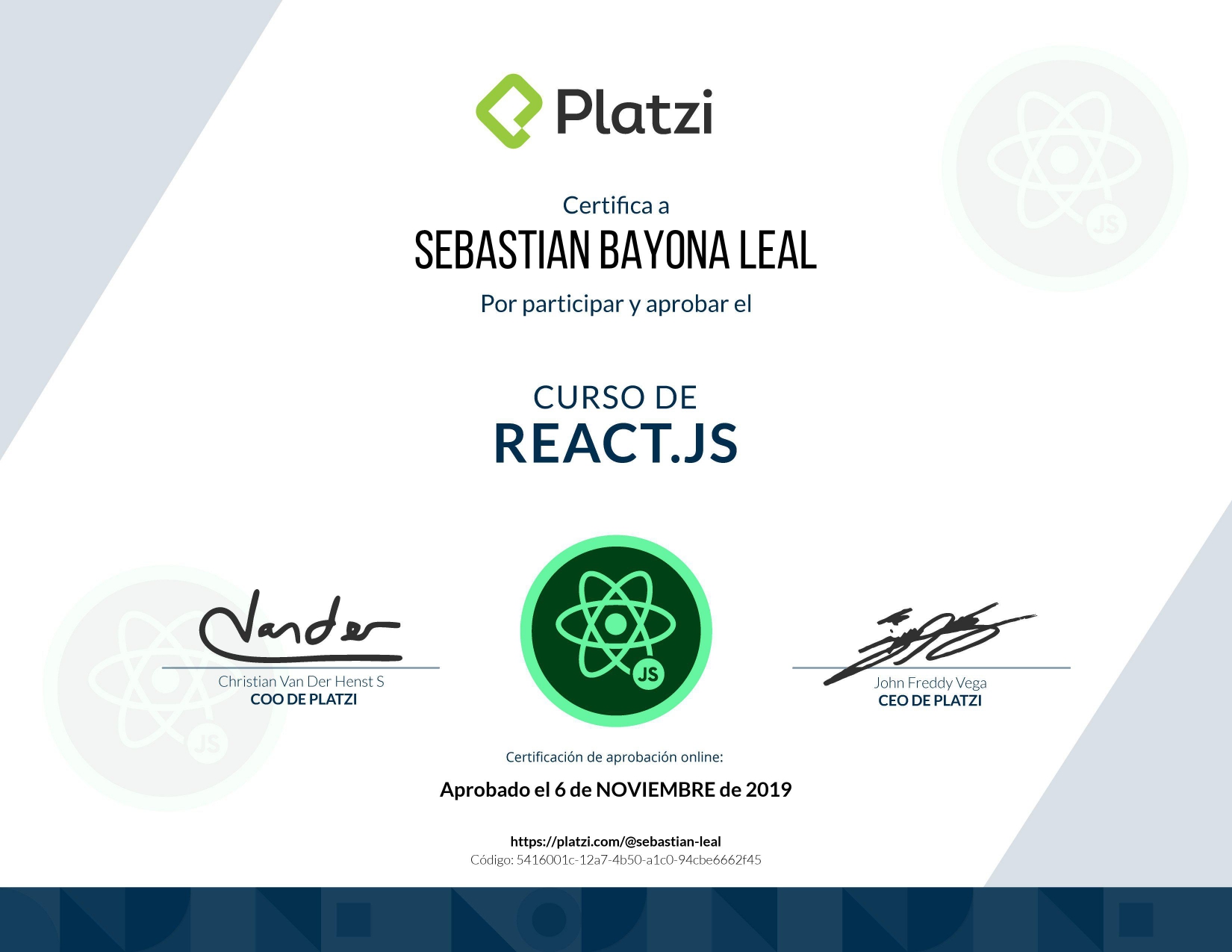 certificades