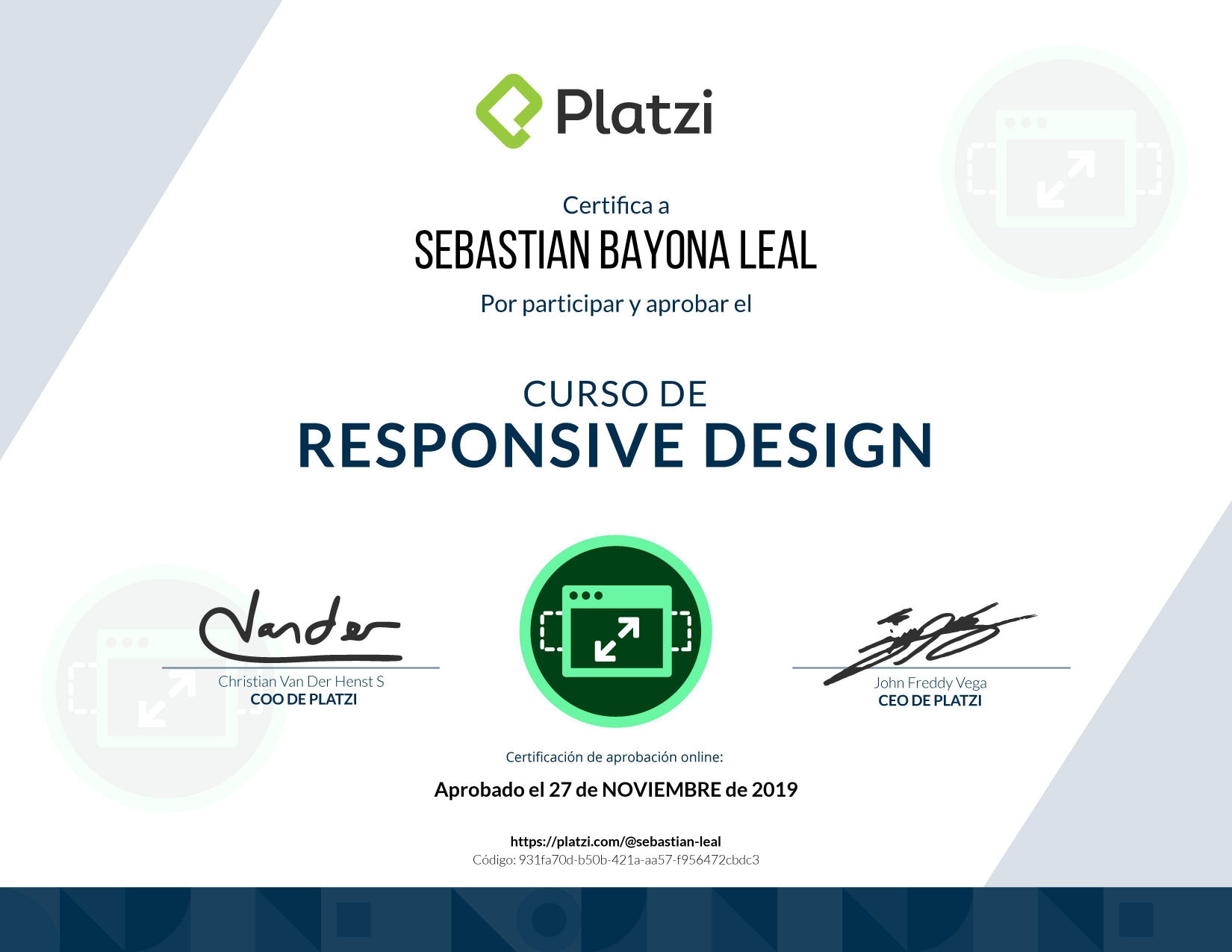 certificades